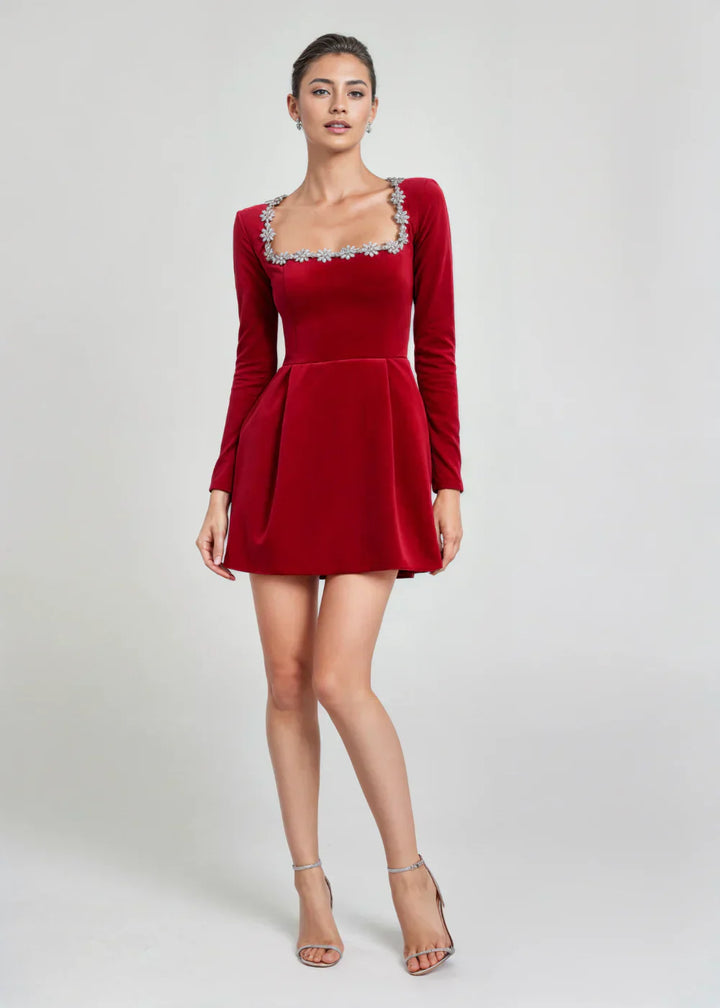 Maison Salvara | Velvet Mini Dress