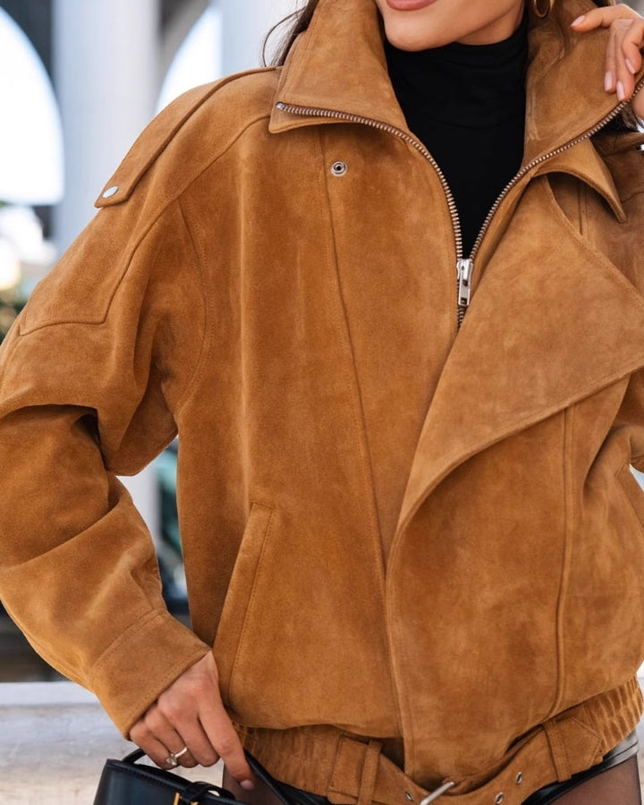 Maison Salvara™ | Vintage Suede Flow Jacket