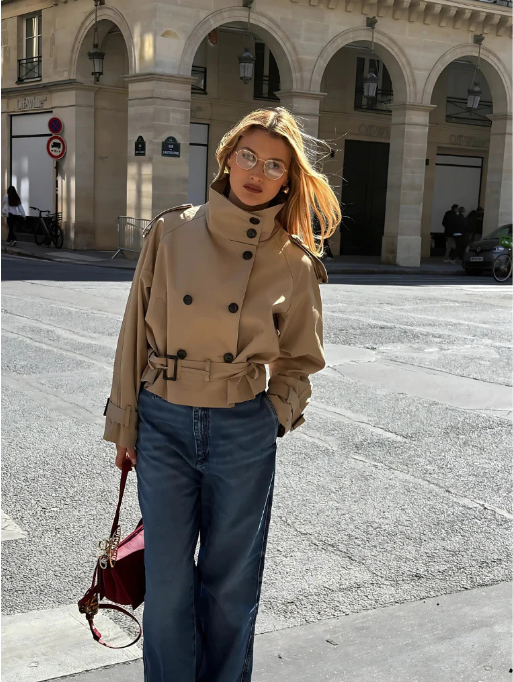 Maison Salvara™ | Crop Trench Coat