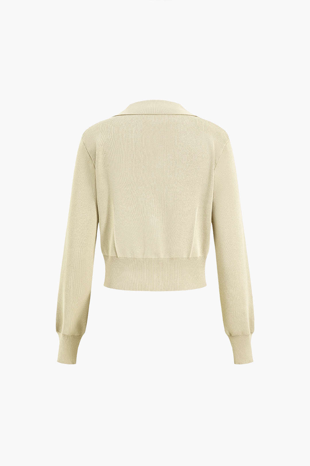 Maison Salvara | Cropped Button-Up Knit Top And Maxi Skirt Set