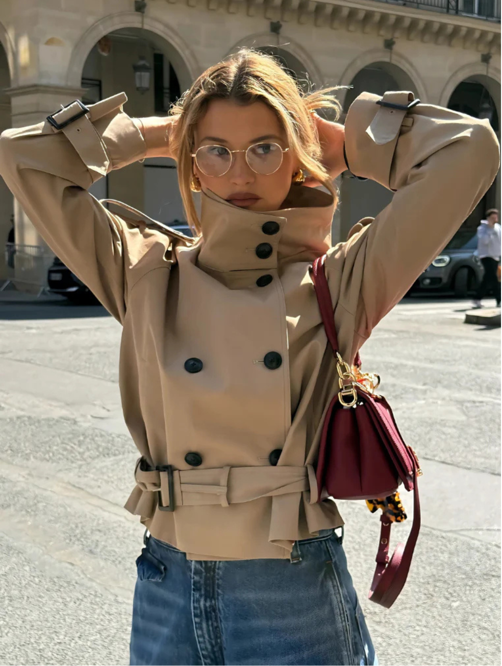 Maison Salvara™ | Crop Trench Coat