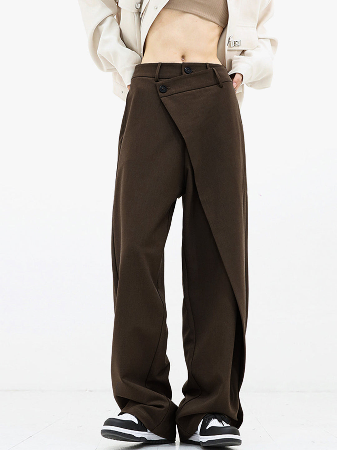 Maison Salvara™ | Asymmetrical Baggy Wide Leg Pants