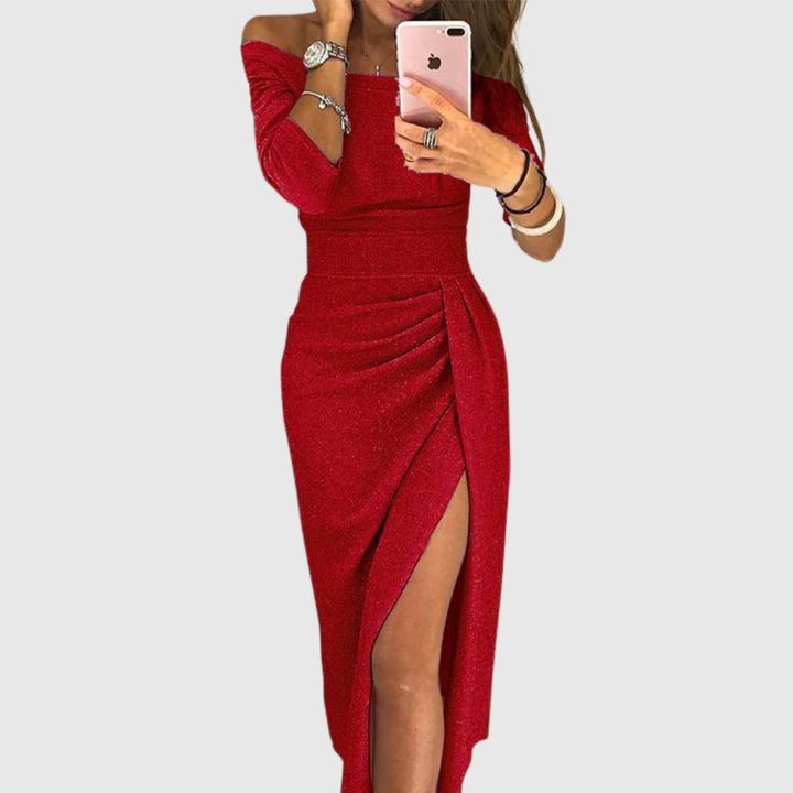 Chic halter maxi dress