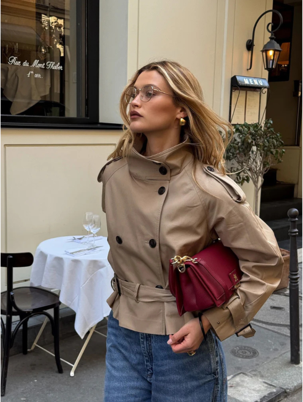 Maison Salvara™ | Crop Trench Coat