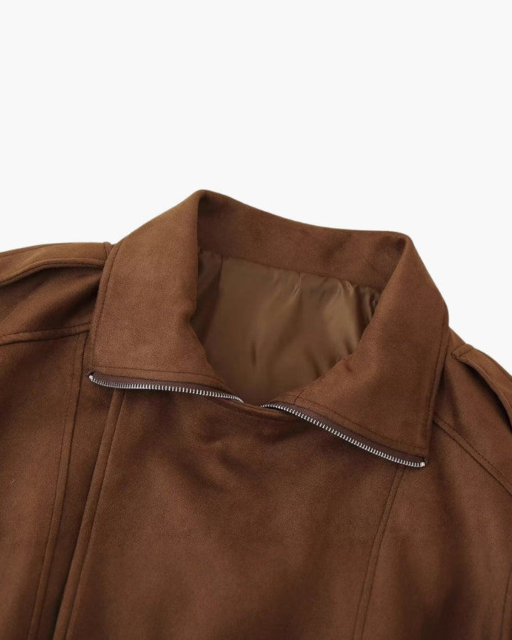 Maison Salvara™ | Vintage Suede Flow Jacket