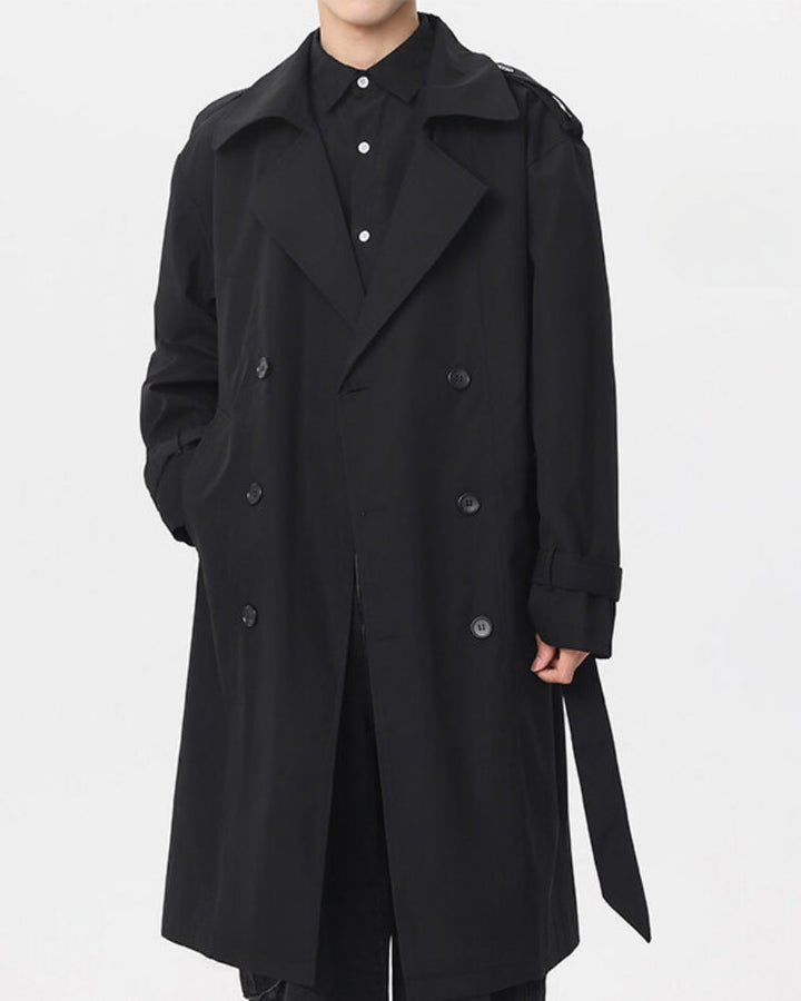 Classic Double-Breasted Trench Coat