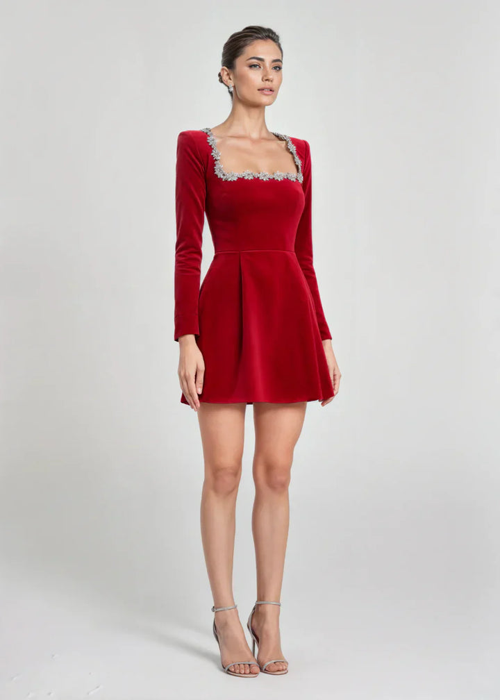Maison Salvara | Velvet Mini Dress