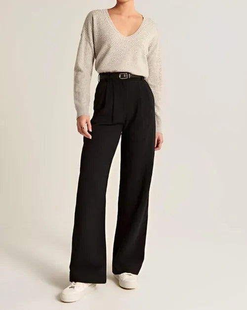 Maison Salvara™ | Lucia Black Tailored Pants