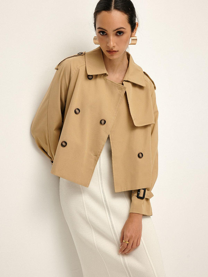 Maison Salvara™ | Breasted Lapel Trench Coat