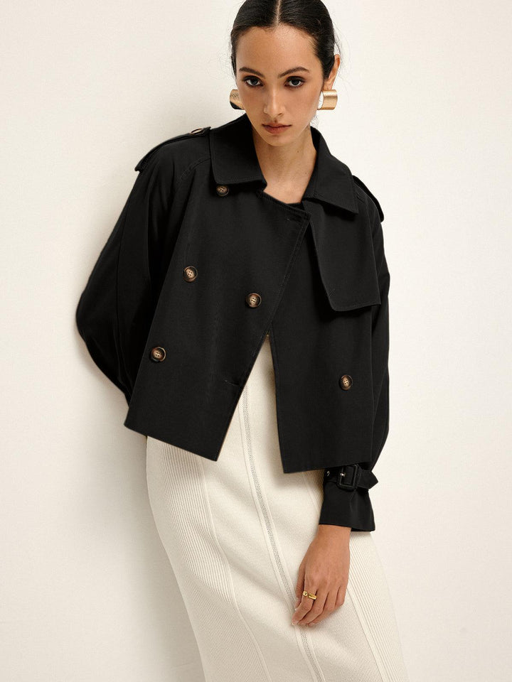 Maison Salvara™ | Breasted Lapel Trench Coat