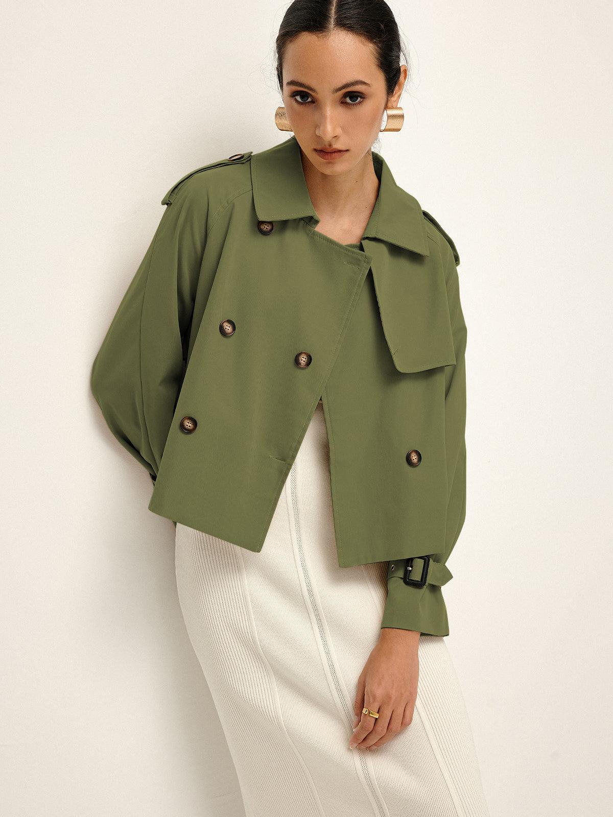 Maison Salvara™ | Breasted Lapel Trench Coat
