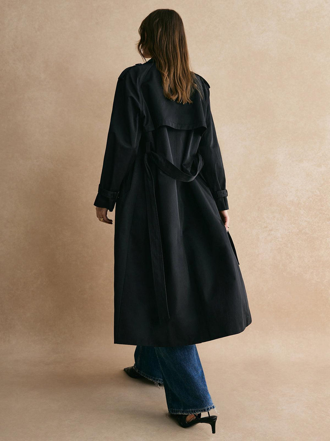 Maison Salvara™ | Long Trench Coat with Pockets