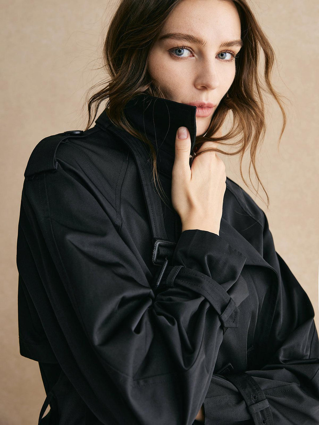 Maison Salvara™ | Long Trench Coat with Pockets