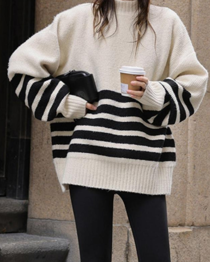 Maison Salvara™ | Nautical Stripe Sweater