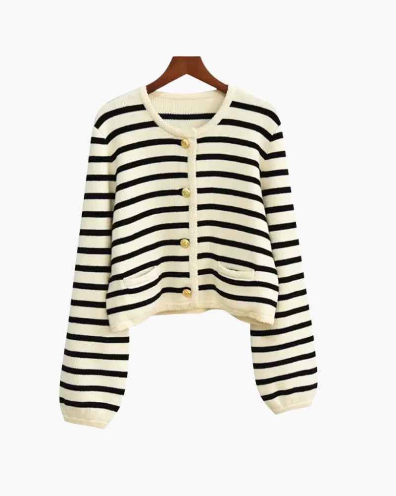 Maison Salvara™ | Luxe Striped Wool Vest