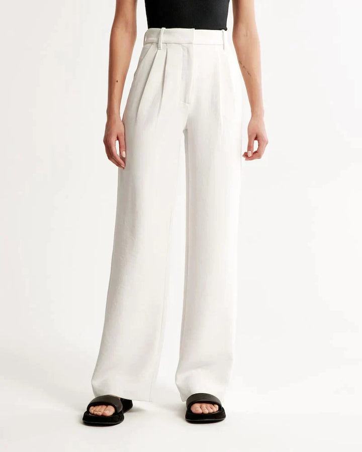 Maison Salvara™ | Lucia White Tailored Pants