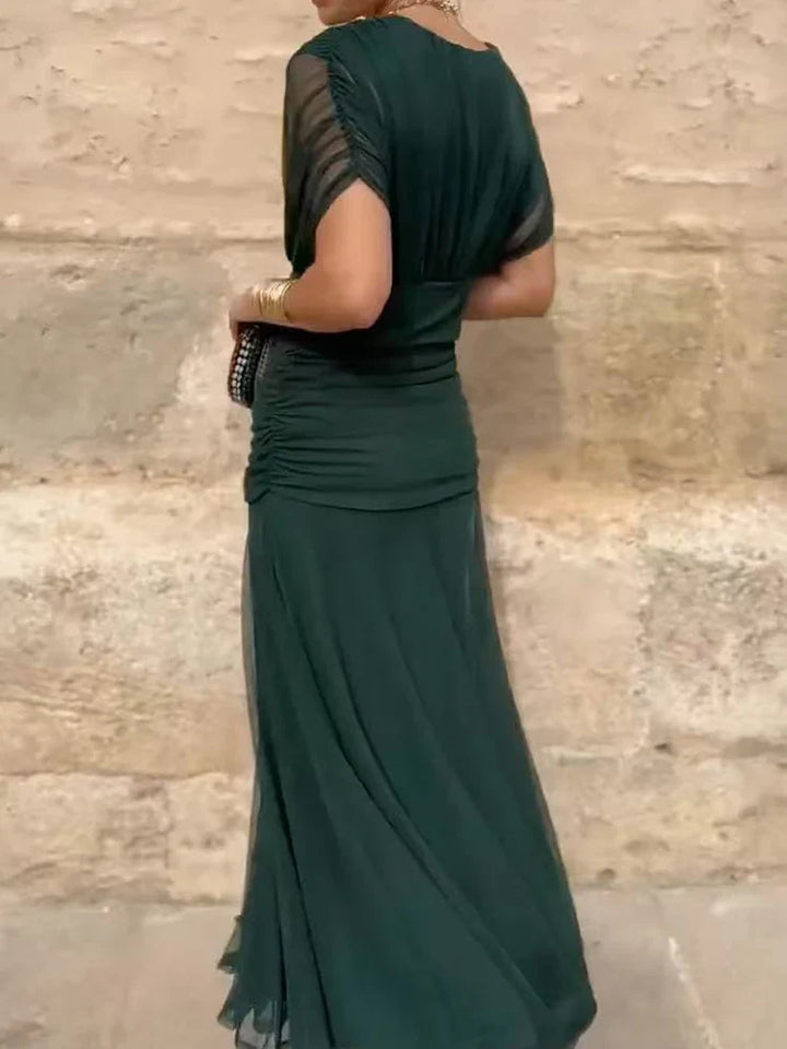 Maison Salvara | Elegant Dress With V-Neckline