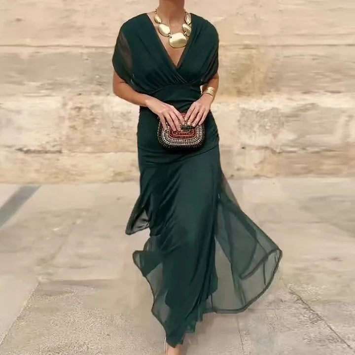 Maison Salvara | Elegant Dress With V-Neckline