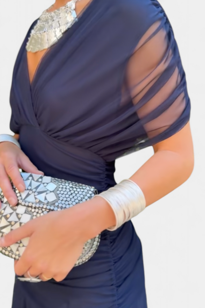 Maison Salvara | Elegant Dress With V-Neckline