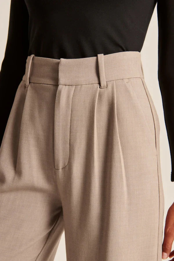 Maison Salvara™ | Lucia Sand Tailored Pants