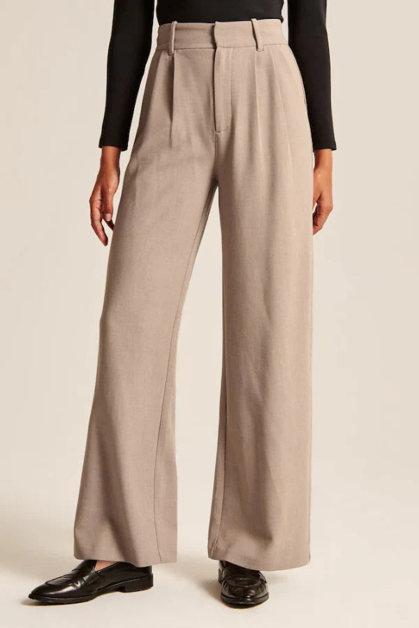 Maison Salvara™ | Lucia Sand Tailored Pants