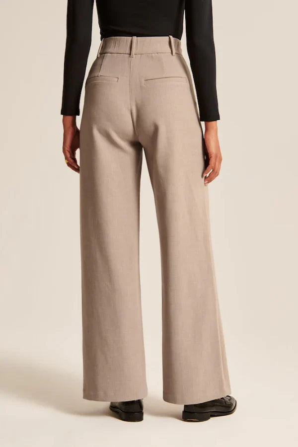 Maison Salvara™ | Lucia Sand Tailored Pants