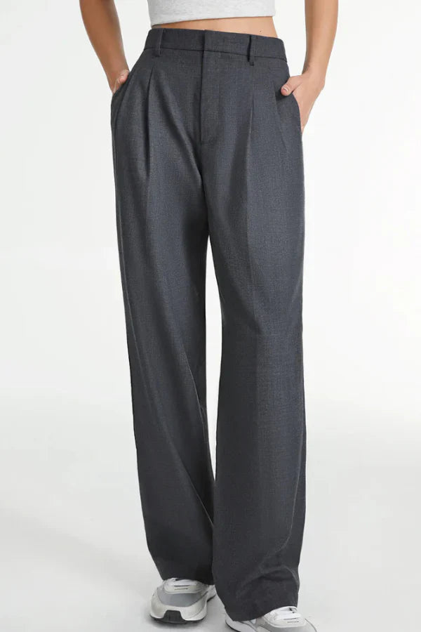 Maison Salvara™ | Lucia Charcoal Tailored Pants