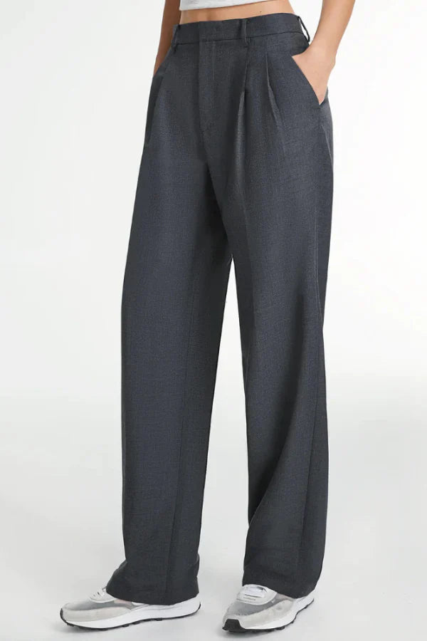 Maison Salvara™ | Lucia Charcoal Tailored Pants