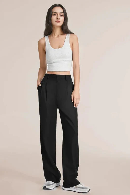 Maison Salvara™ | Lucia Black Tailored Pants