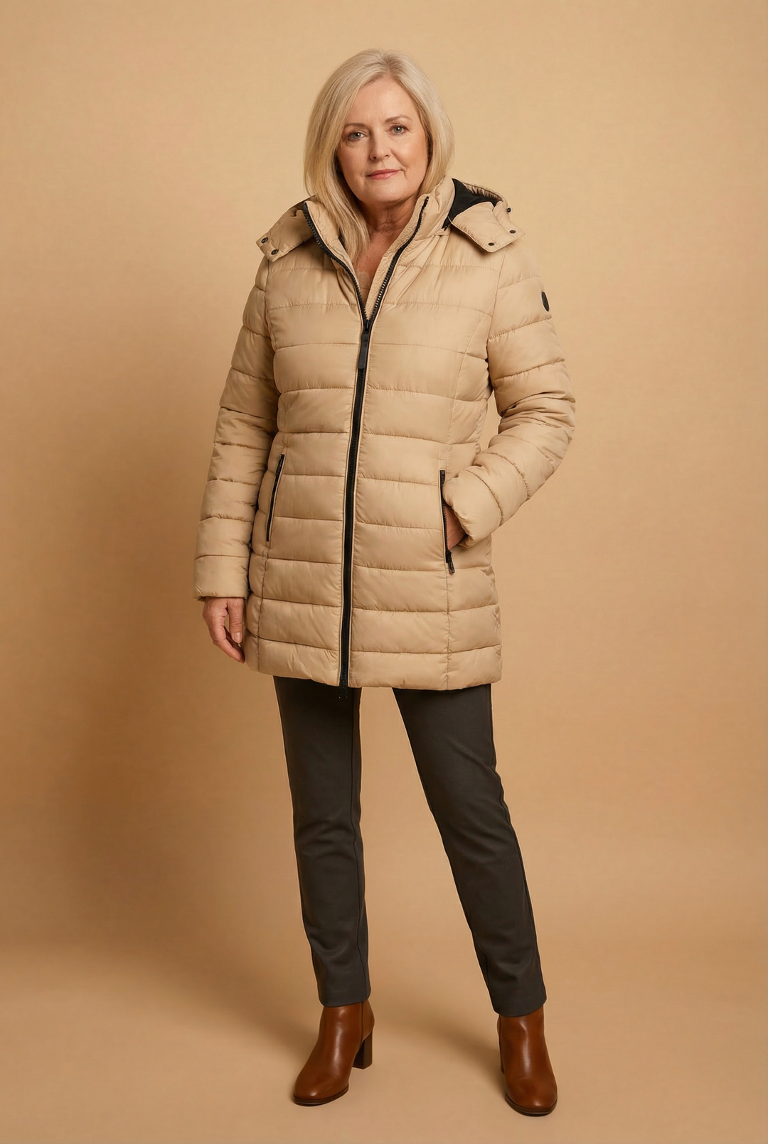 Middle Length Puffer Jacket