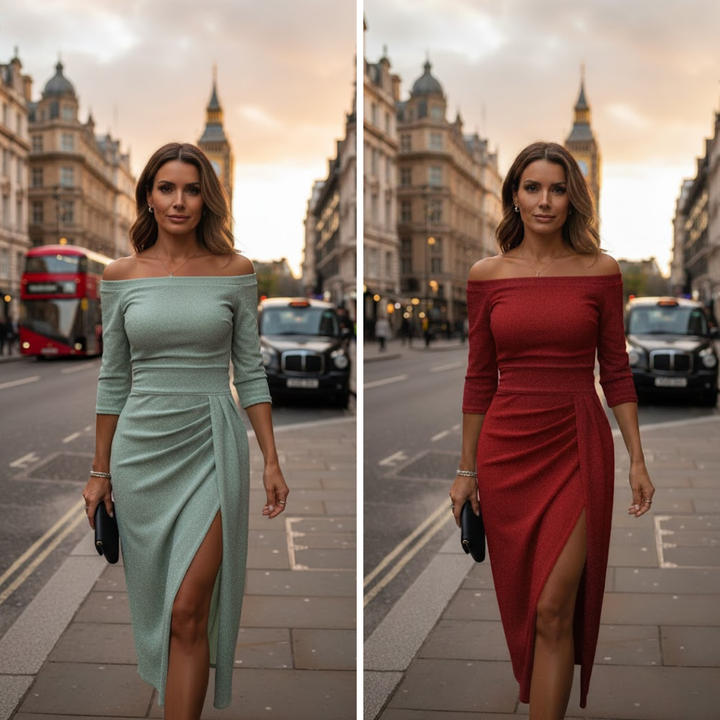 Chic halter maxi dress