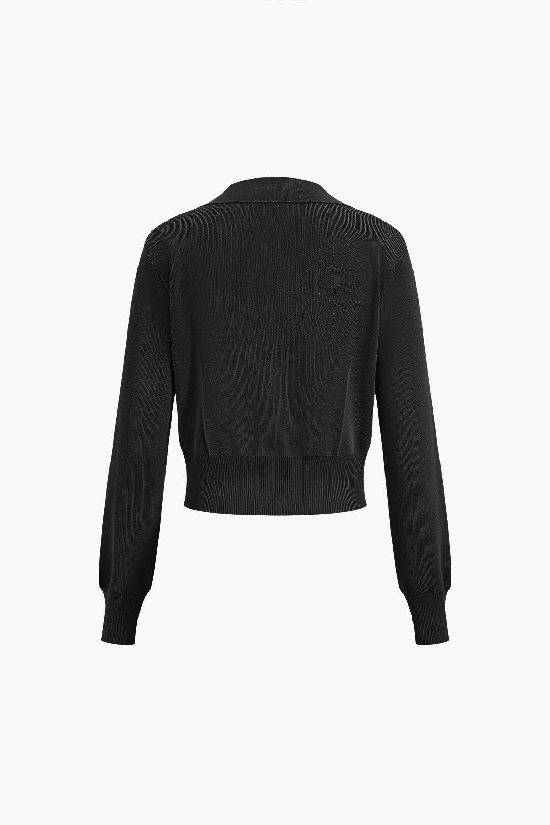 Maison Salvara | Cropped Button-Up Knit Top And Maxi Skirt Set