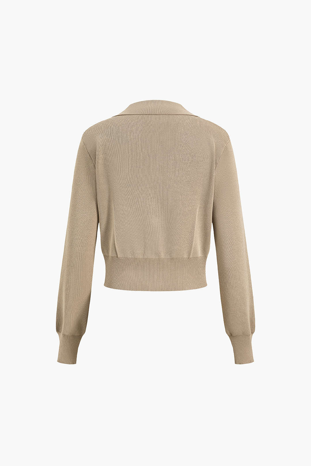 Maison Salvara | Cropped Button-Up Knit Top And Maxi Skirt Set