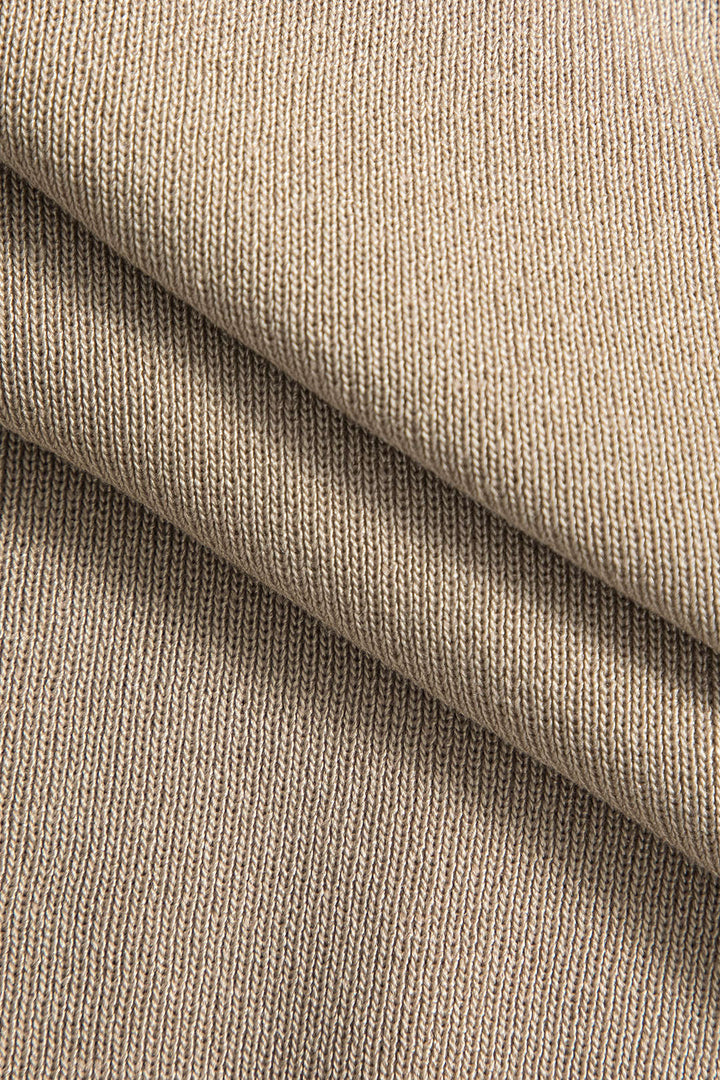 Maison Salvara | Cropped Button-Up Knit Top And Maxi Skirt Set