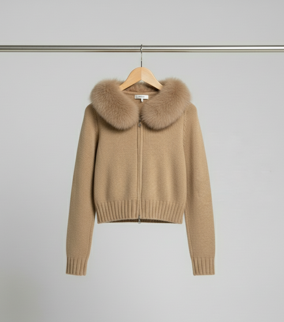 Maison Salvara™ | Faux Fur Cardigan
