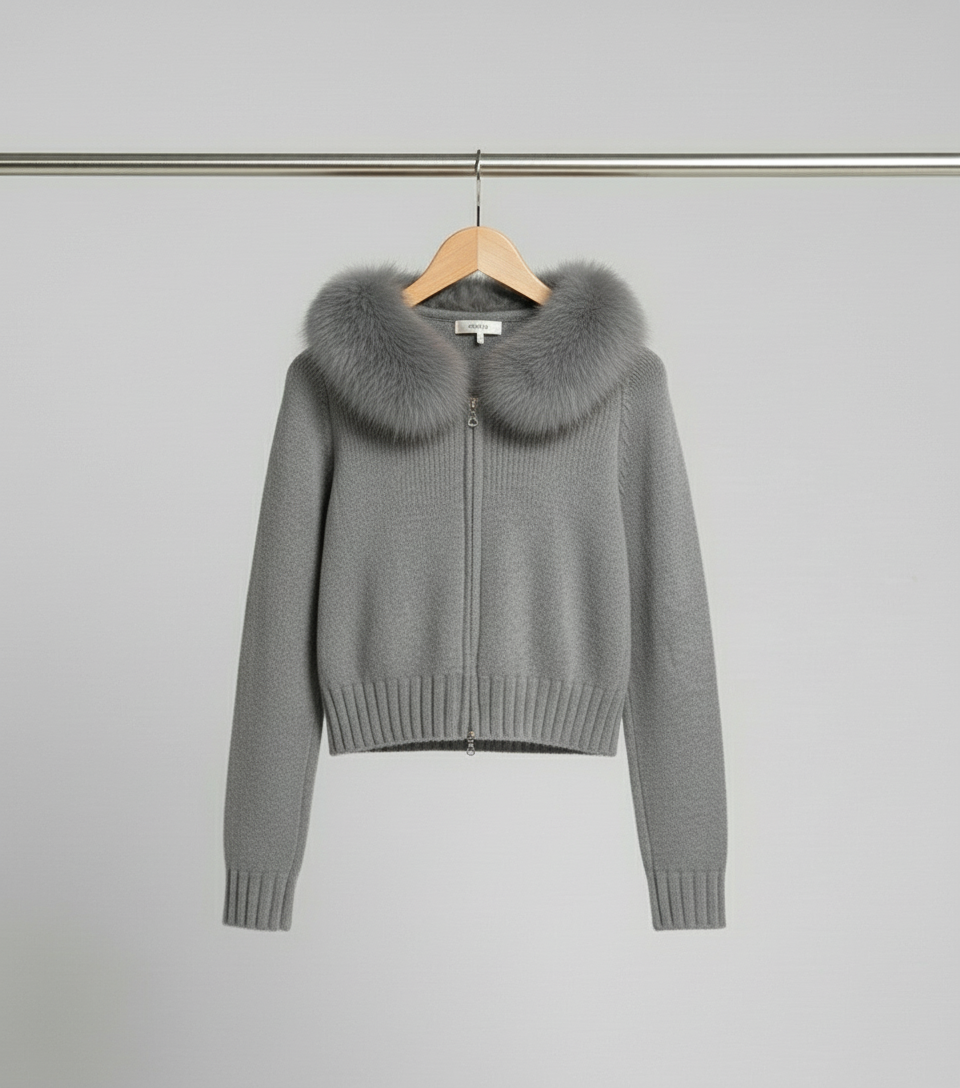 Maison Salvara™ | Faux Fur Cardigan
