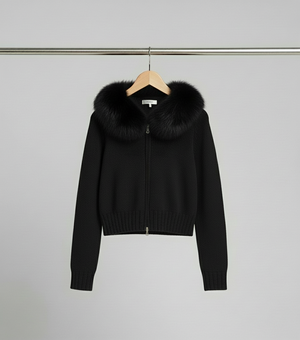 Maison Salvara™ | Faux Fur Cardigan