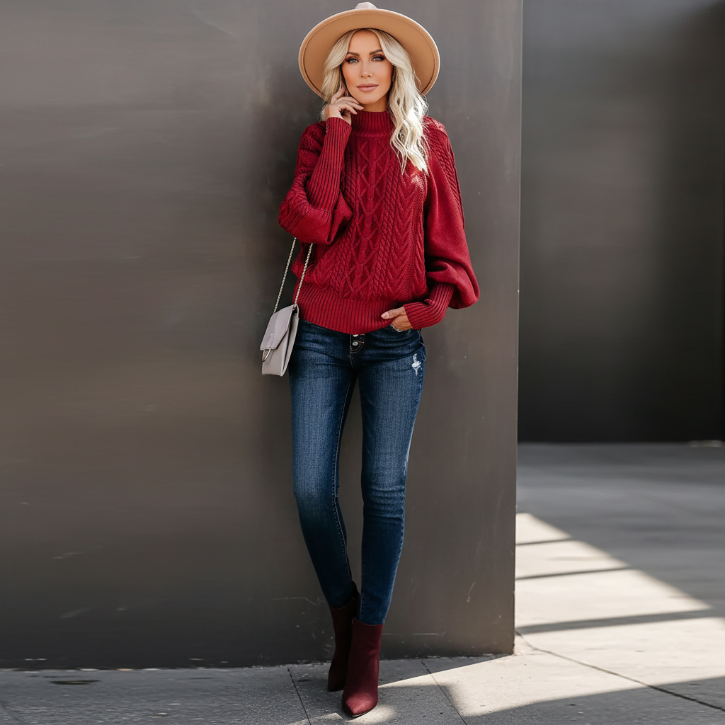 Maison Salvara | Casual Long Sleeve Knitted Sweater